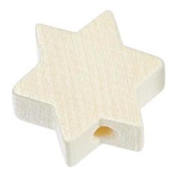 Zeige Details für Schnulli-Holzperle Stern natur Bild von Schnulli-Holzperle Stern natur