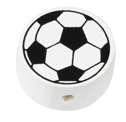 Zeige Details für Schnulli-Holzperle Fußball weiss-schwarz Bild von Schnulli-Holzperle Fußball weiss-schwarz