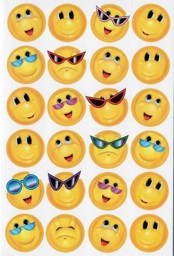 Zeige Details für Aufkleberbogen Smileys "Motiv I" Bild von Aufkleberbogen Smileys "Motiv I"