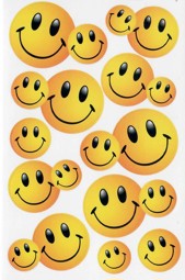 Zeige Details für Aufkleberbogen Smileys "Motiv V" Bild von Aufkleberbogen Smileys "Motiv V"