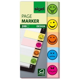 Zeige Details für sigel Haftmarker Papier Smile Bild von sigel Haftmarker Papier Smile