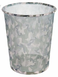 Zeige Details für IDENA Papierkorb Metall Camouflage Bild von IDENA Papierkorb Metall Camouflage