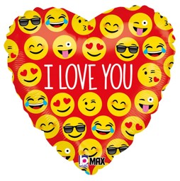 Zeige Details für Folienballon I love you Smile Bild von Folienballon I love you Smile