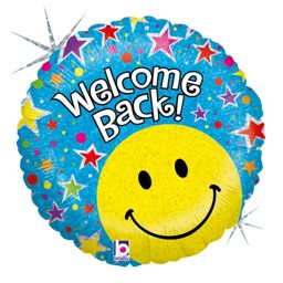Zeige Details für Folienballon Welcome back Smiley Bild von Folienballon Welcome back Smiley