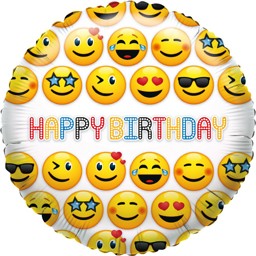 Zeige Details für Folienballon What`s Smile Happy Birthday Bild von Folienballon What`s Smile Happy Birthday