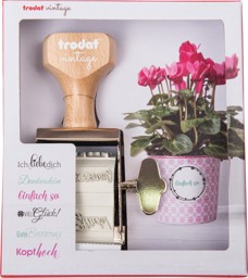 Zeige Details für TRODAT Vintage-Stempelset  "Glückwünsche" Bild von TRODAT Vintage-Stempelset  "Glückwünsche"