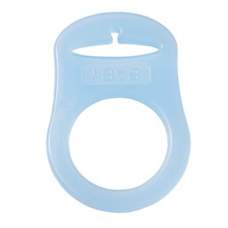 Zeige Details für Schnulli-Silikonring für Schnullerketten, hellblau Bild von Schnulli-Silikonring für Schnullerketten, hellblau