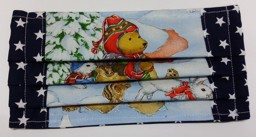 Zeige Details für Behelfs-Mund-Nasenschutz "Weihnachtsbär" Bild von Behelfs-Mund-Nasenschutz "Weihnachtsbär"