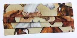 Zeige Details für Behelfs-Mund-Nasenschutz "Pferde" Bild von Behelfs-Mund-Nasenschutz "Pferde"