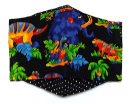 Zeige Details für Behelfs-Mund-Nasenschutz "Dinos" Bild von Behelfs-Mund-Nasenschutz "Dinos"