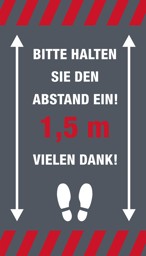 Zeige Details für NOVUS Hinweismatte SMART 85 x 150 cm "Abstand 1,5 Meter" Bild von NOVUS Hinweismatte SMART 85 x 150 cm "Abstand 1,5 Meter"