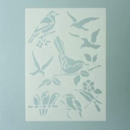 Zeige Details für Schablone "Waldvögel" Bild von Schablone "Waldvögel"