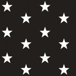 Zeige Details für Baumwolle Design "Stars" schwarz Bild von Baumwolle Design "Stars" schwarz