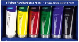 Zeige Details für STYLEX Acrylfarben, 6er Schachtel  Bild von STYLEX Acrylfarben, 6er Schachtel