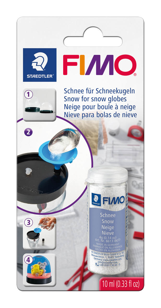 Bild von FIMO® Schnee für Schneekugel