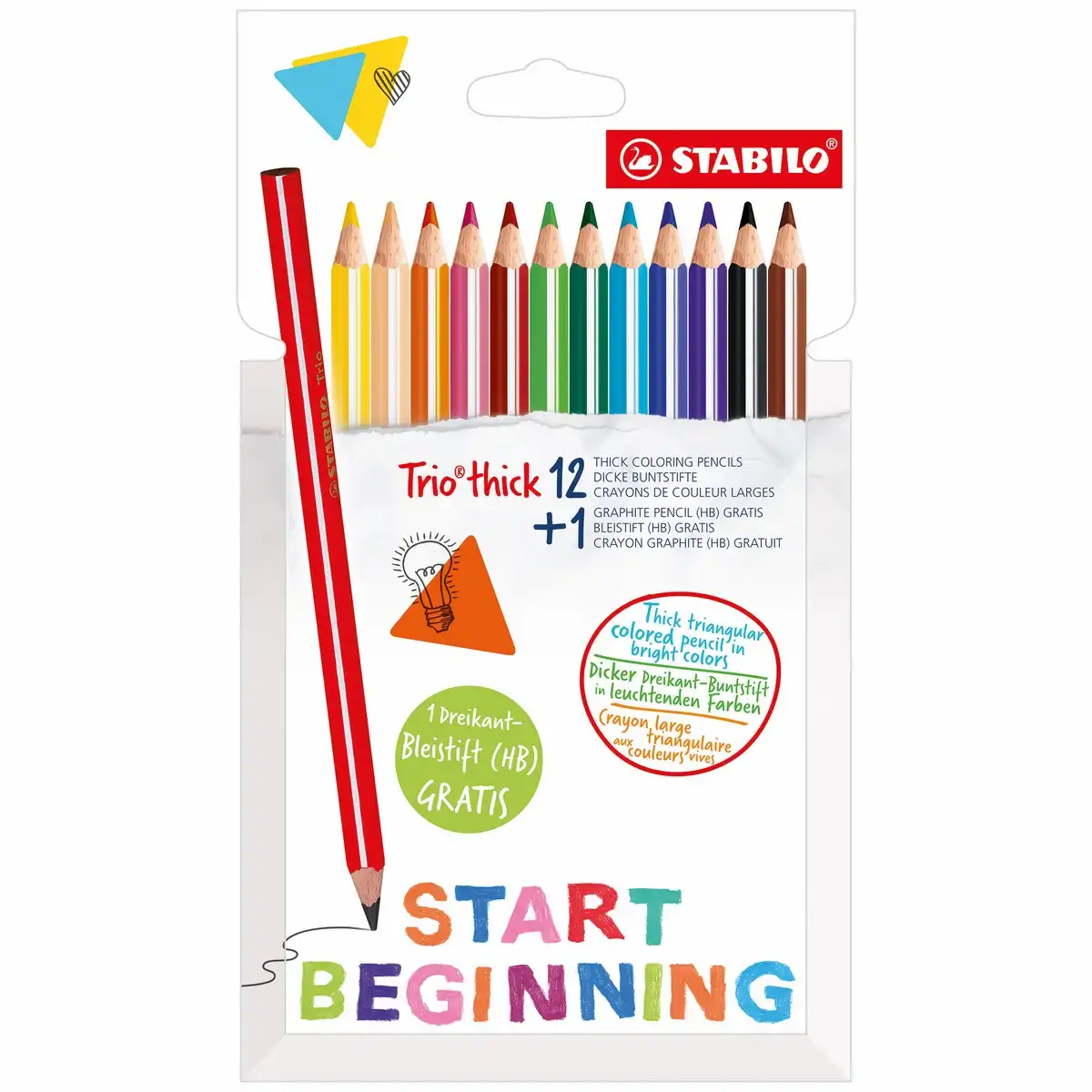 Bild von STABILO Dreikant-Buntstifte Trio dick Promo-Etui