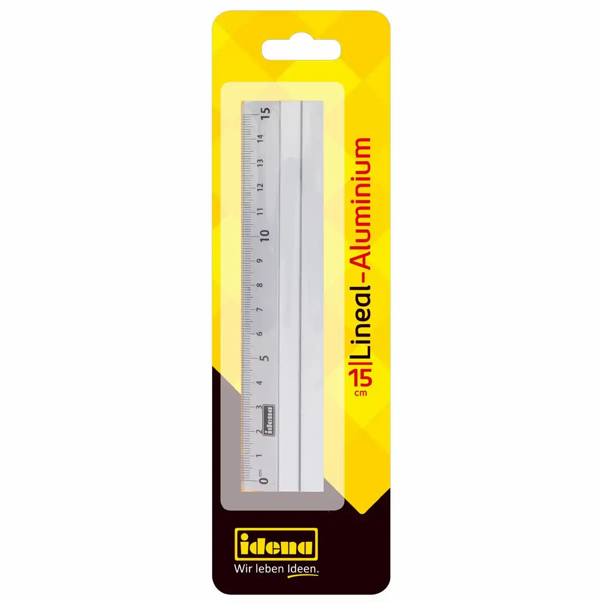 Bild von IDENA Aluminium-Lineal 15 cm