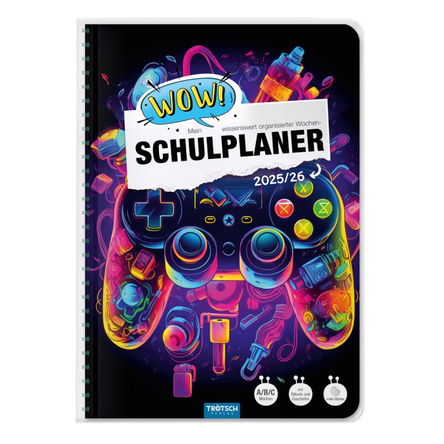 Bild von TRÖTSCH Schulplaner WOW Gaming 25/26