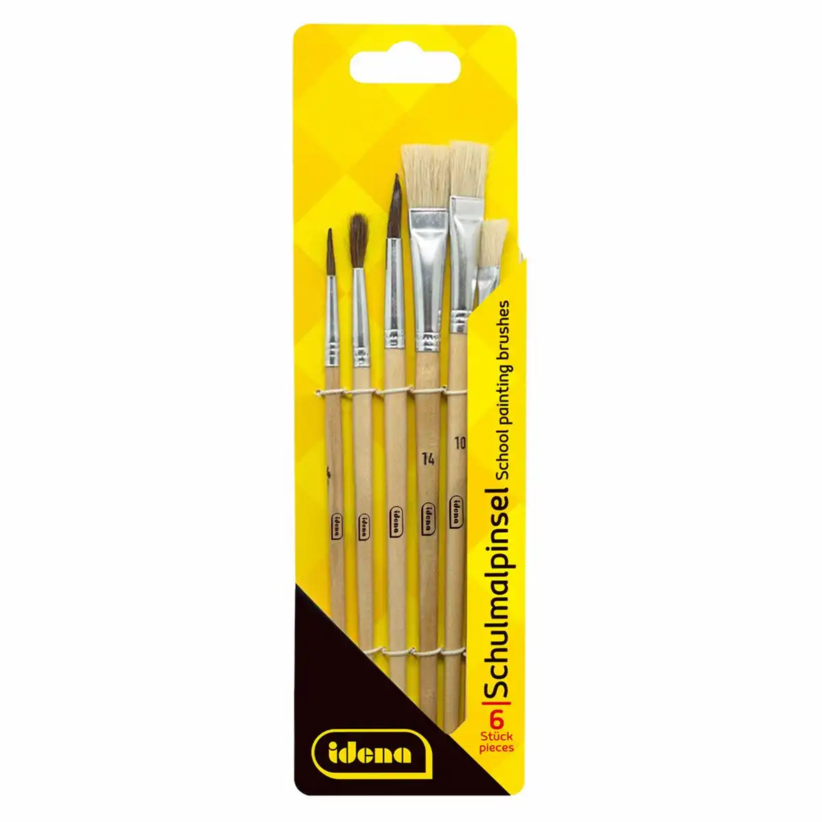 Bild von IDENA Schulmalpinsel-Set, 6-teilig