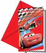 Bild von Einladungskarten "DISNEY Cars2"
